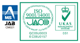 ISO14001:2015EJISQ9001:2015io^ԍFEC08J0157j
